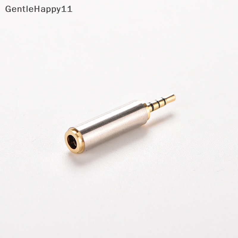 Gentlehappy Gold 2.5mm Male to 3.5mm Female Stereo Mic Audio Earphone Jack Adapter Converter id