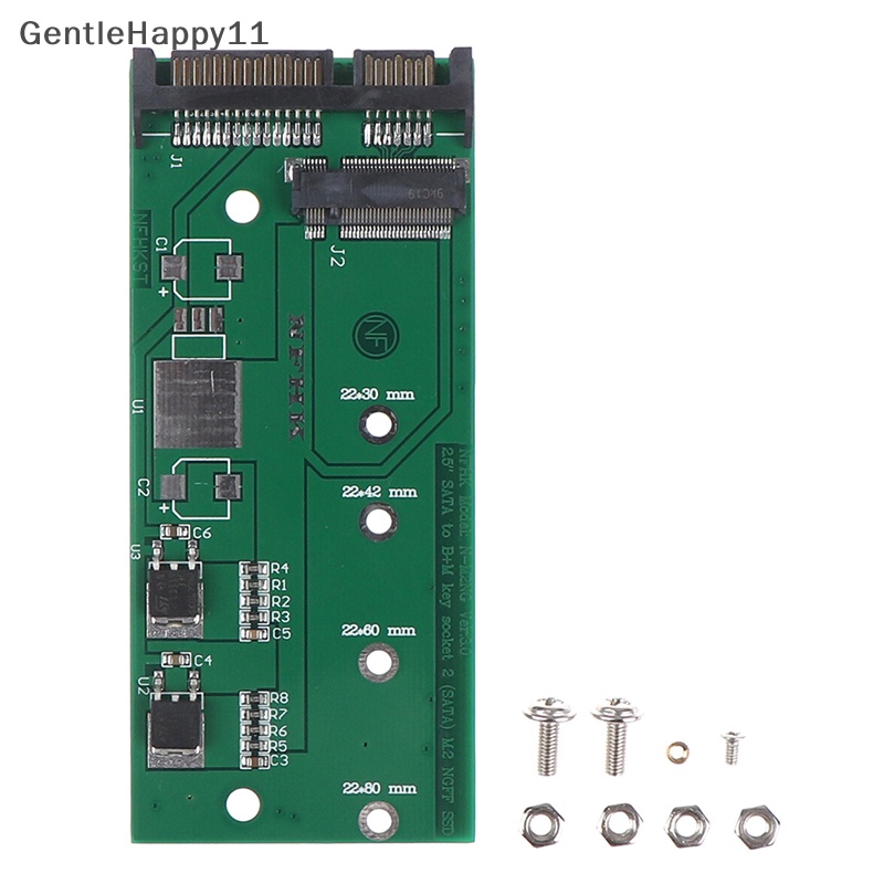 SATA Gentlehappy Kunci B M.2card ngff (m2) ssd to 2.5 &quot;Adaptor Data ssd to sata3 convert card id