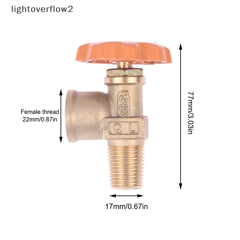 [lightoverflow2] Rumah Tangga 2.5Mpa Pressure YSF-4/YSF-2A Katup Botol LPG Untuk Tabung Gas [ID]