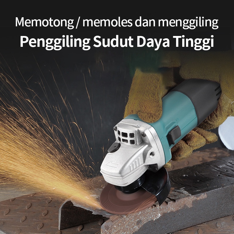 PAKET LENGKAP !!! Angle Grinder Mesin Gerinda Tangan free accerois