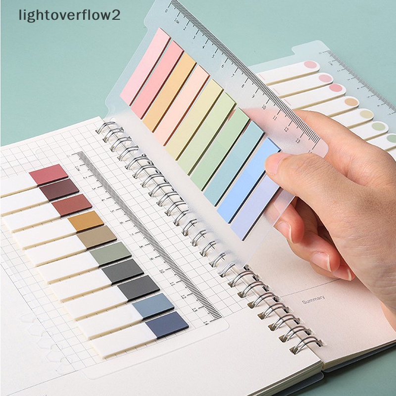 [lightoverflow2] 200lembar Warna Loose Leaf Index Sticky Notes Mark Stiker Sekolah Kantor Supply [ID]