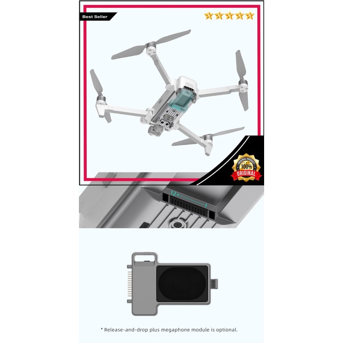 Ori FIMI X8SE 2022 V2 Drone GPS 10KM 4k 48MP 3-axis Gimbal With Megaphone - COMBO Original Asli Sper