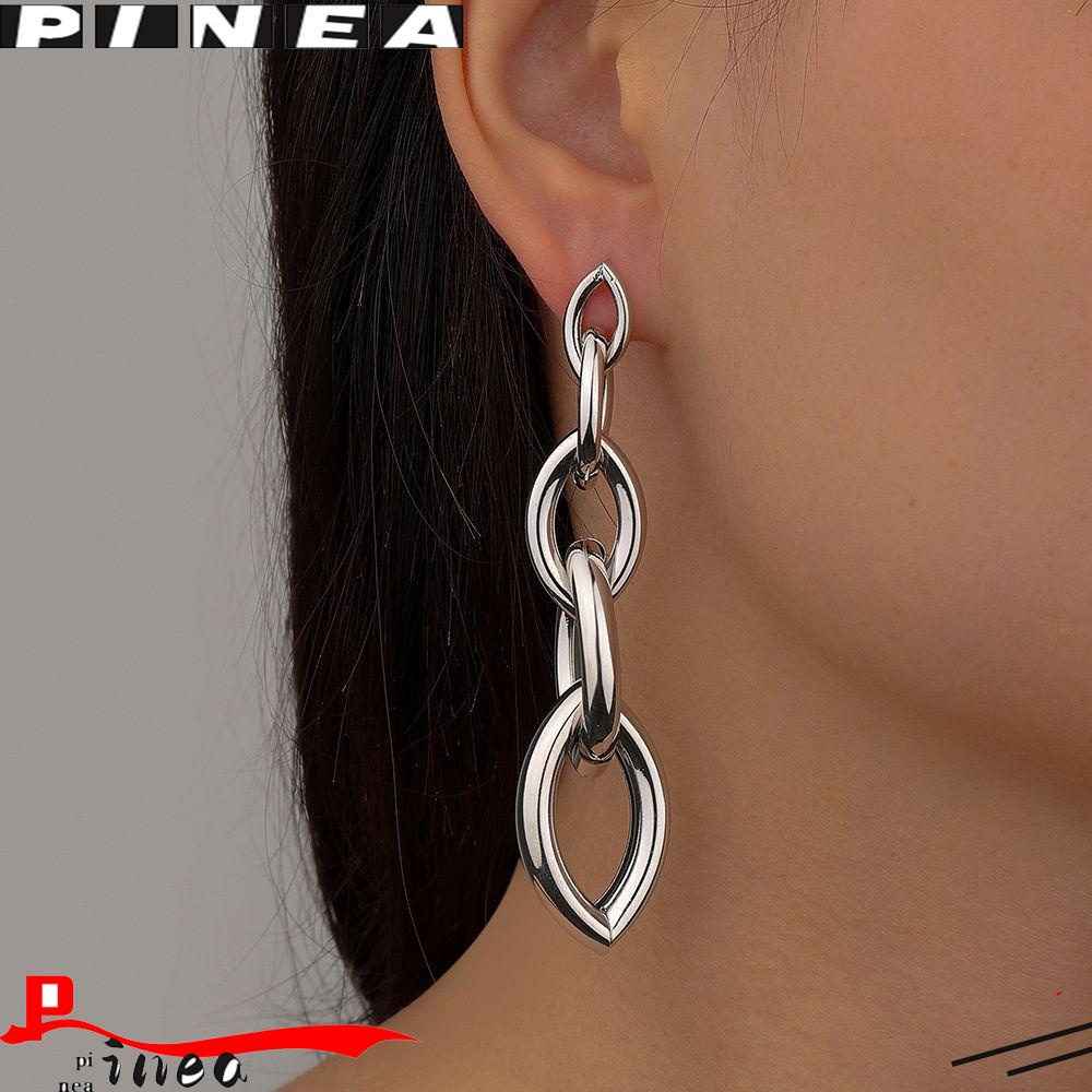 Anting Rantai Jumbai Nanas Fashion Aksesoris Pesta Menjuntai Anting Perhiasan Drop Earrings