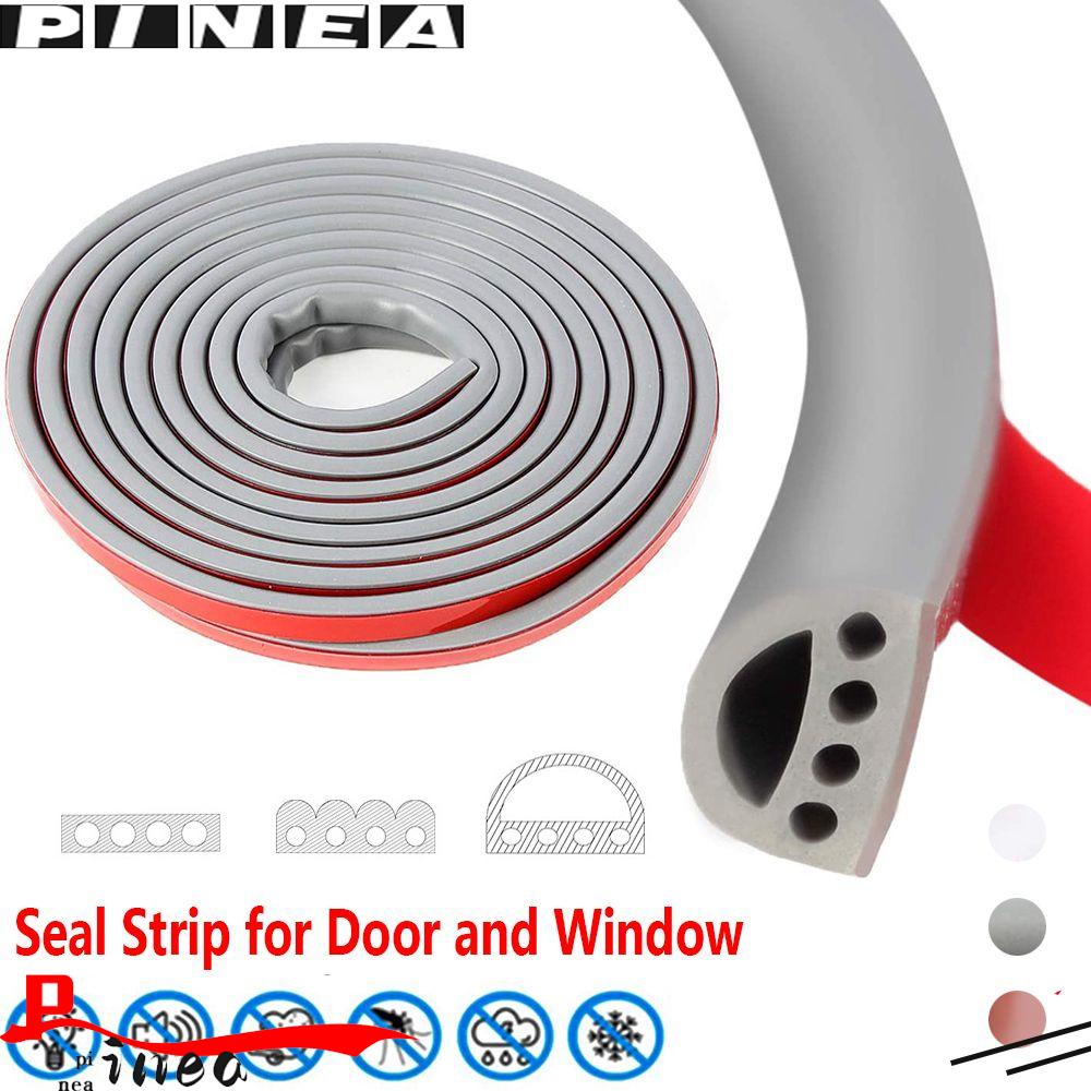 Strip Sealing Nanas 6M Tipe D/I Karet Silikon Perekat Diri Pengecualian Serut