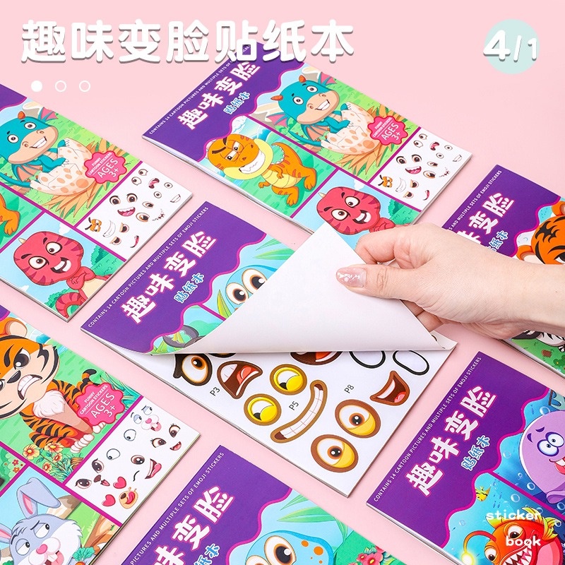 [ OBJ ] Buku Stiker Anak /Reusable Sticker/ Sticker Activity Book Stikerbook Mainan Edukasi Anak