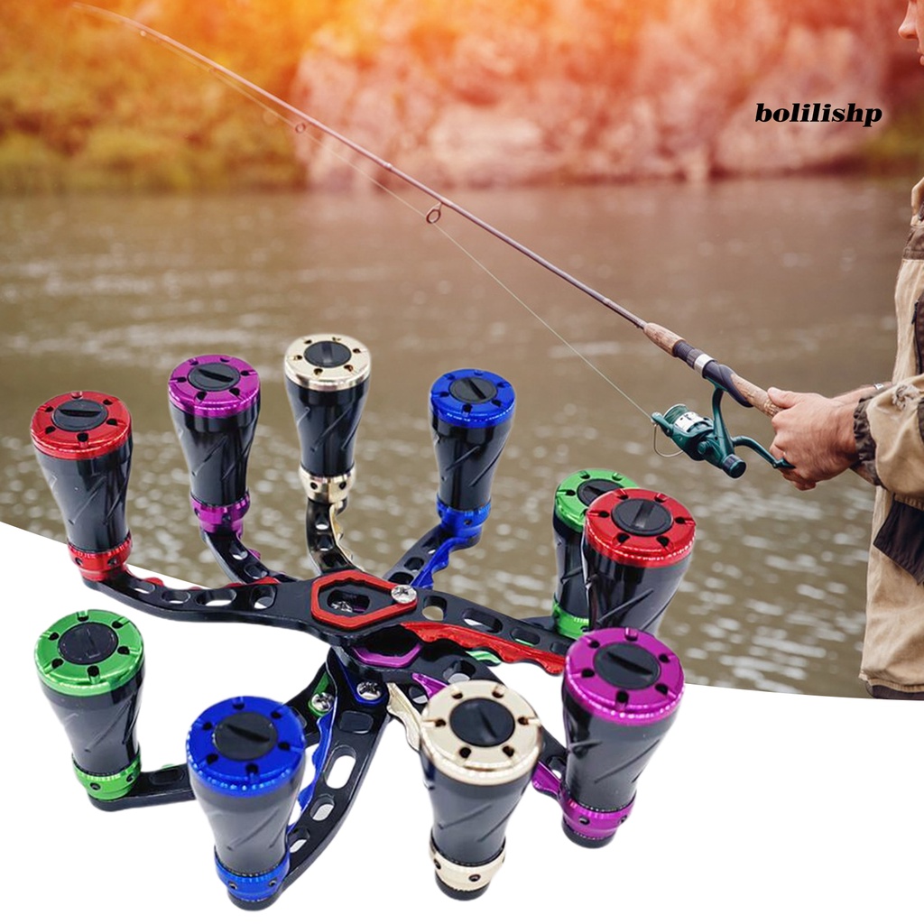 Bo-1 Set Refitted Fishing Rocker Non-slip Grip Nyaman Stabilitas Tinggi Modify Water Drop Reel Rocker Modifikasi Untuk Memancing Di Luar Ruangan