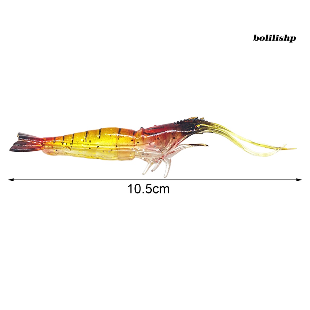 Bo-5pcs 10.5cm/4g Umpan Pancing Simulasi Cepat Kumpulkan Ikan Menggoda Angling Laut Memancing Air Tawar Udang Umpan Memancing Luar Ruangan