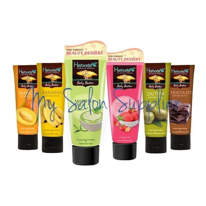 Herborist Body Butter with Shea Butter 80g Mango / Banana / Matcha / Strawberry / Zaitun