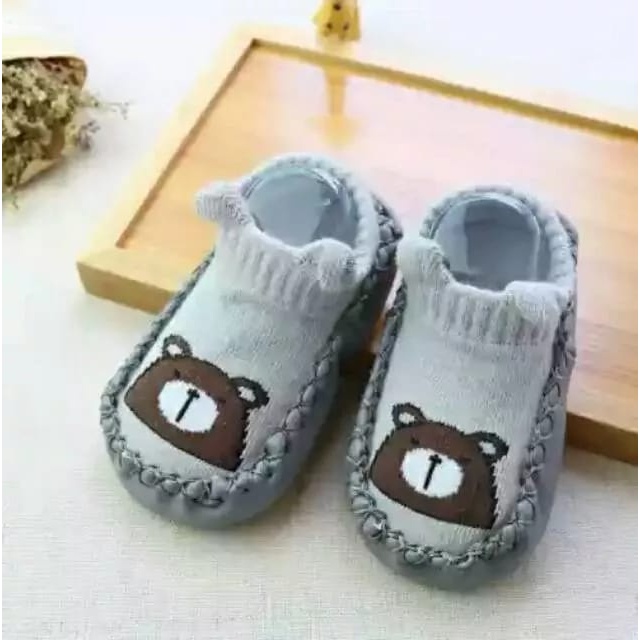 AA279 Anti Slip Bayi  sepatu bayi prewalker kaos kaki anak import