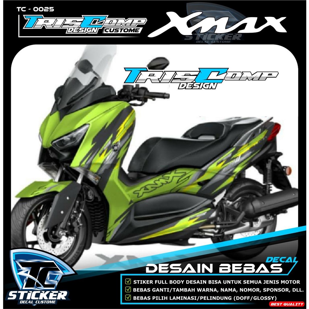 Decal Xmax Full Body / Stiker Full Body Xmax Full Body / Sticker Decal Striping Motor Yamaha Xmax Te
