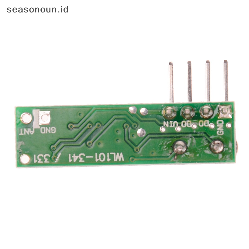 Modul RF Seasonoun 433mhz kit receiver Dan transmitter superheterodyne Untuk arduino.