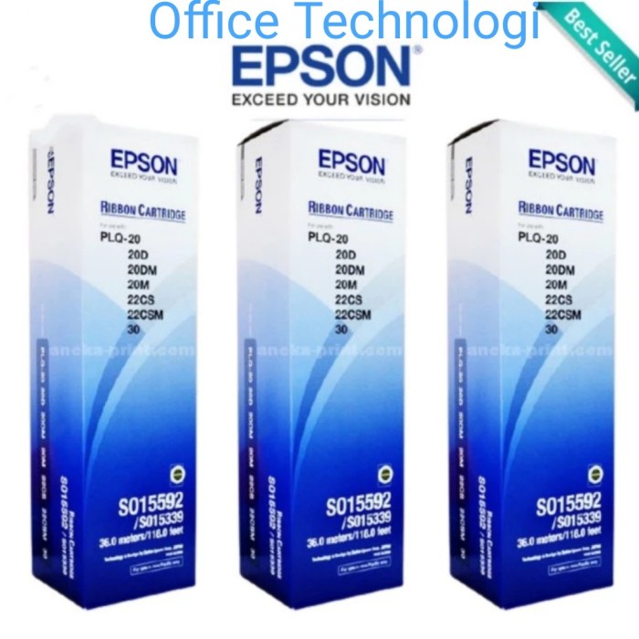 PITA EPSON PLQ-20 /RIBBON CATRIDGE PLQ20 - Hitam