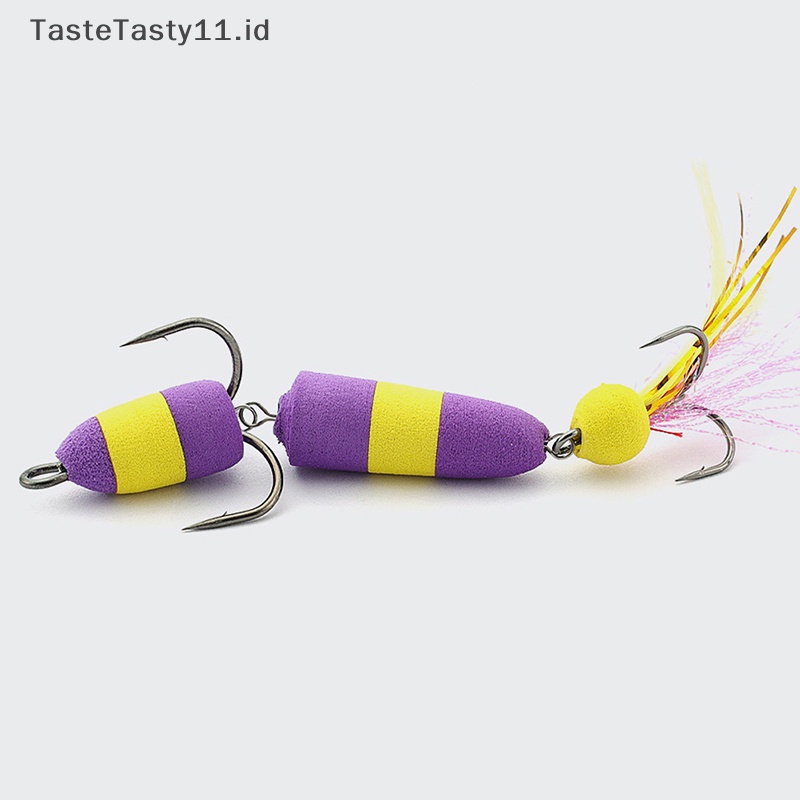 Tastetasty Bass Lure Soft Fishing Bass Lure Density Foam Umpan Renang 5g Dengan 2kait Treble2 /0# 2# .