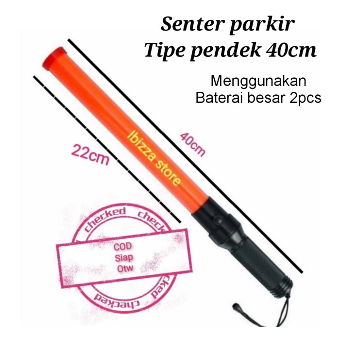 senter parkir pendek 40cm  / panjang 52cm lampu parkir trafik Light senter touring motor