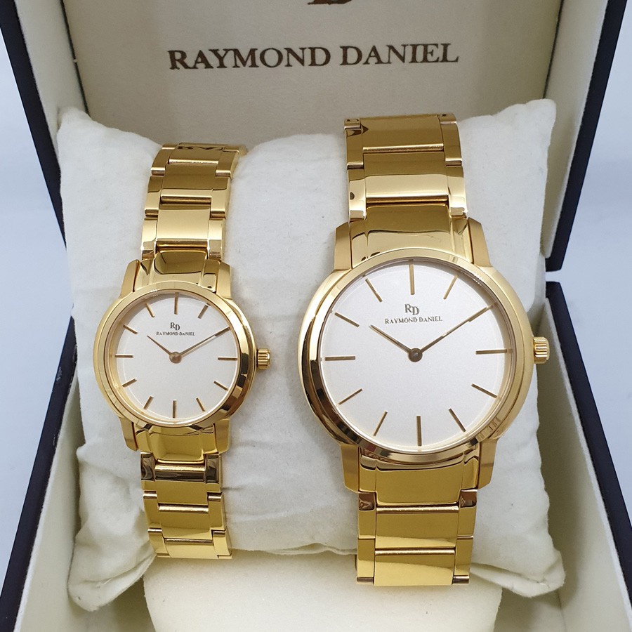 Raymond Daniel RD 223 Gold,Jam Tangan Couple(Bisa Beli Satuan), Original