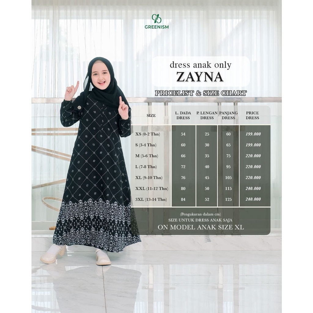 Zayn Zayna Dress Kids ORIGINAL by Greenism