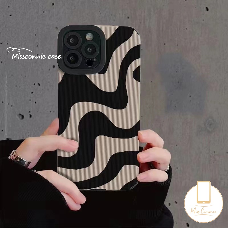 IPHONE Casing Ponsel Leopard Fashion Untuk Iphone7 8 Plus11 13 14 12 Pro Max X 7Plus XR XS Max Tekstur Kulit Mewah Motif Zebra Shockproof Silikon Lembut Tpu Cover