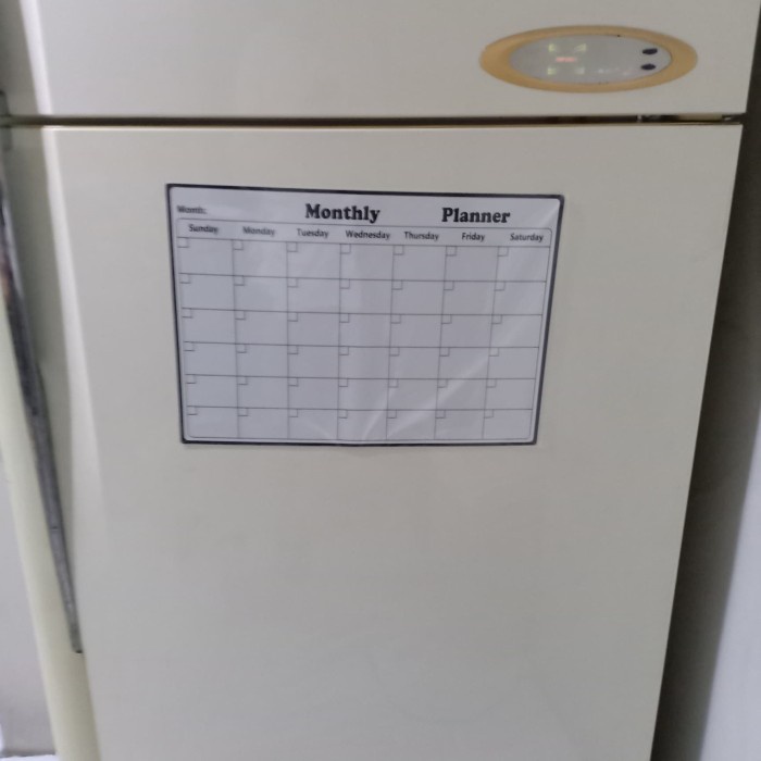 

monthly planner magnetic sheet A3 kertas magnet sheet jadwal