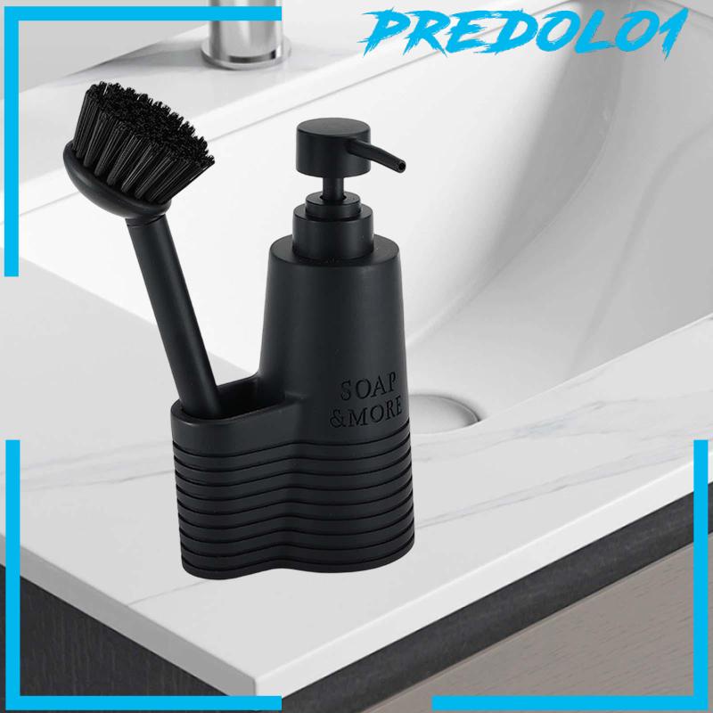 [Predolo1] Sikat Piring Dapur Dengan Dispenser Sabun Untuk Meja Kokoh Multifungsi