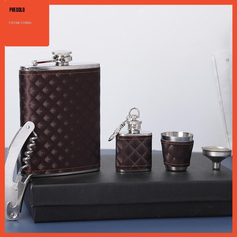 [Predolo] Hip Flasks for Men Stainless Steel 301-400ml Portable Men Flasks Untuk Camping