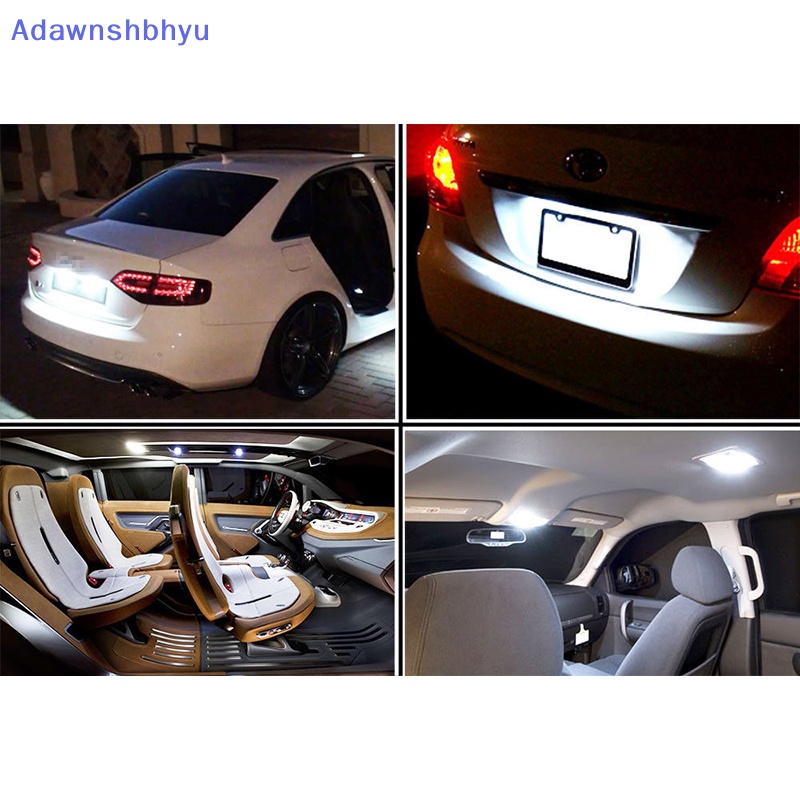 Adhyu 10X Interior Mobil LED T10 COB W5W Lisensi Wedge Pintu Instrumen Side Bulb Lamp ID