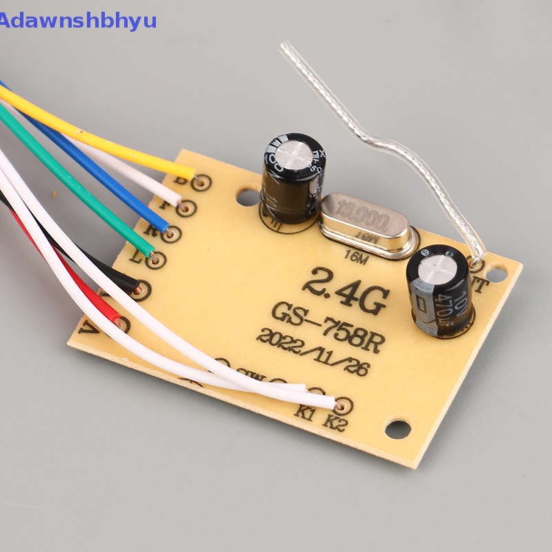 Adhyu 2.4G 4CH RC Remote Control Sirkuit PCB Papan Pemancar Dan Penerima Remote Control Mainan Antena Radio System ID