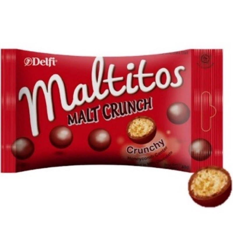 

[PROMO] COKLAT DELFI MALTITOS 30gr COKELAT MALT CRUNCHY HONEYCOMB TERMURAH