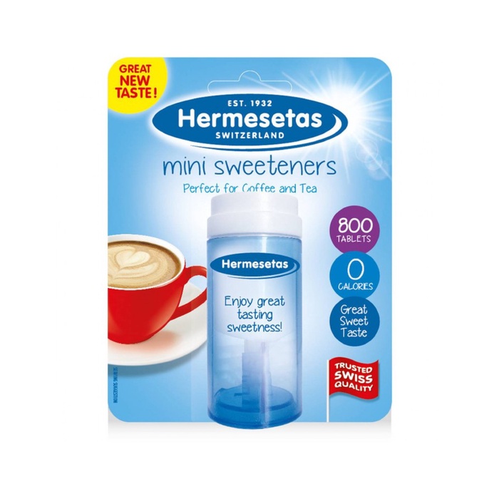 

Hermesetas Mini Sweetener Tablets 800 Pack | Pemanis Rendah Kalori Cocok untuk Diet & Diabetes