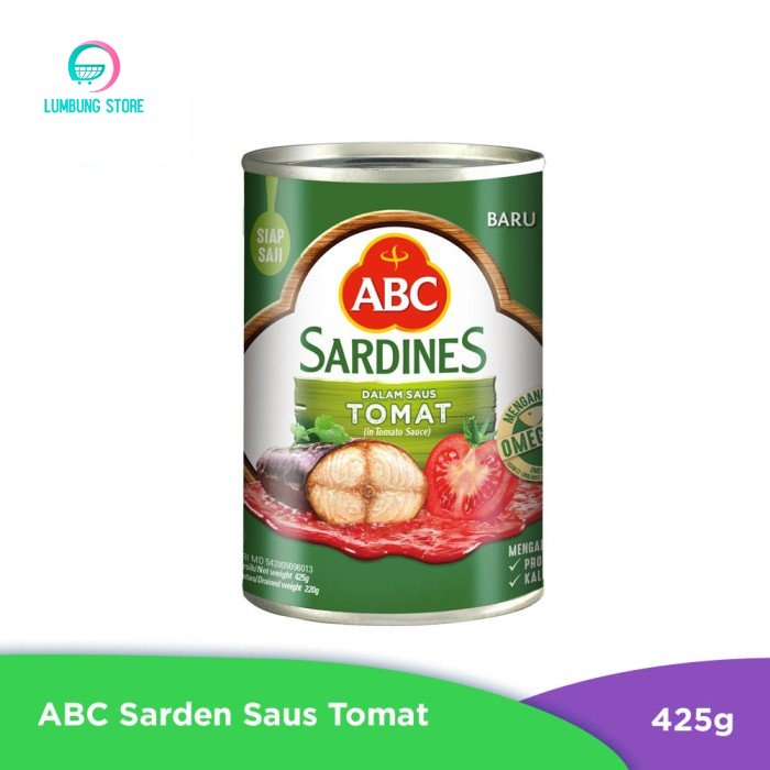 

ABC Sarden Saus Tomat 425g