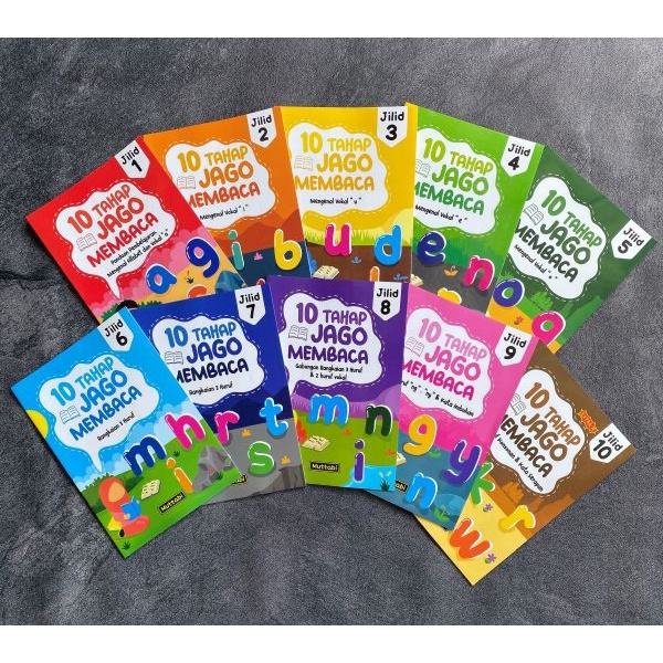 ⭐PROMO BUKU (COD)⭐ Buku 10 Tahap Jago Membaca (STJM Jilid 1-10)
