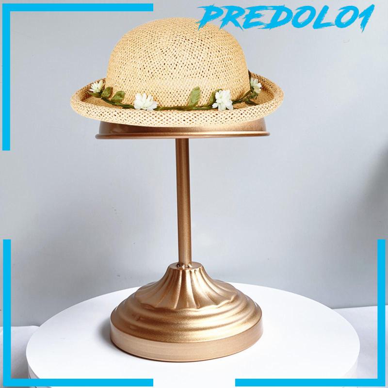 [Predolo1] Stand Topi Bahan Metal Kokoh 10.8inch Rak Topi Dekorasi Vintage Untuk Styling Toko