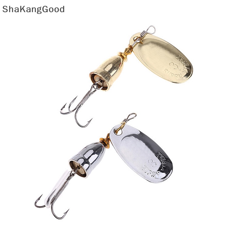 Skid Blade Rotag Spinner Metal Lure Kuningan Keras Buatan Sendok Umpan Tembaga Air Tawar Creek Trout Fishing Tackle SKK