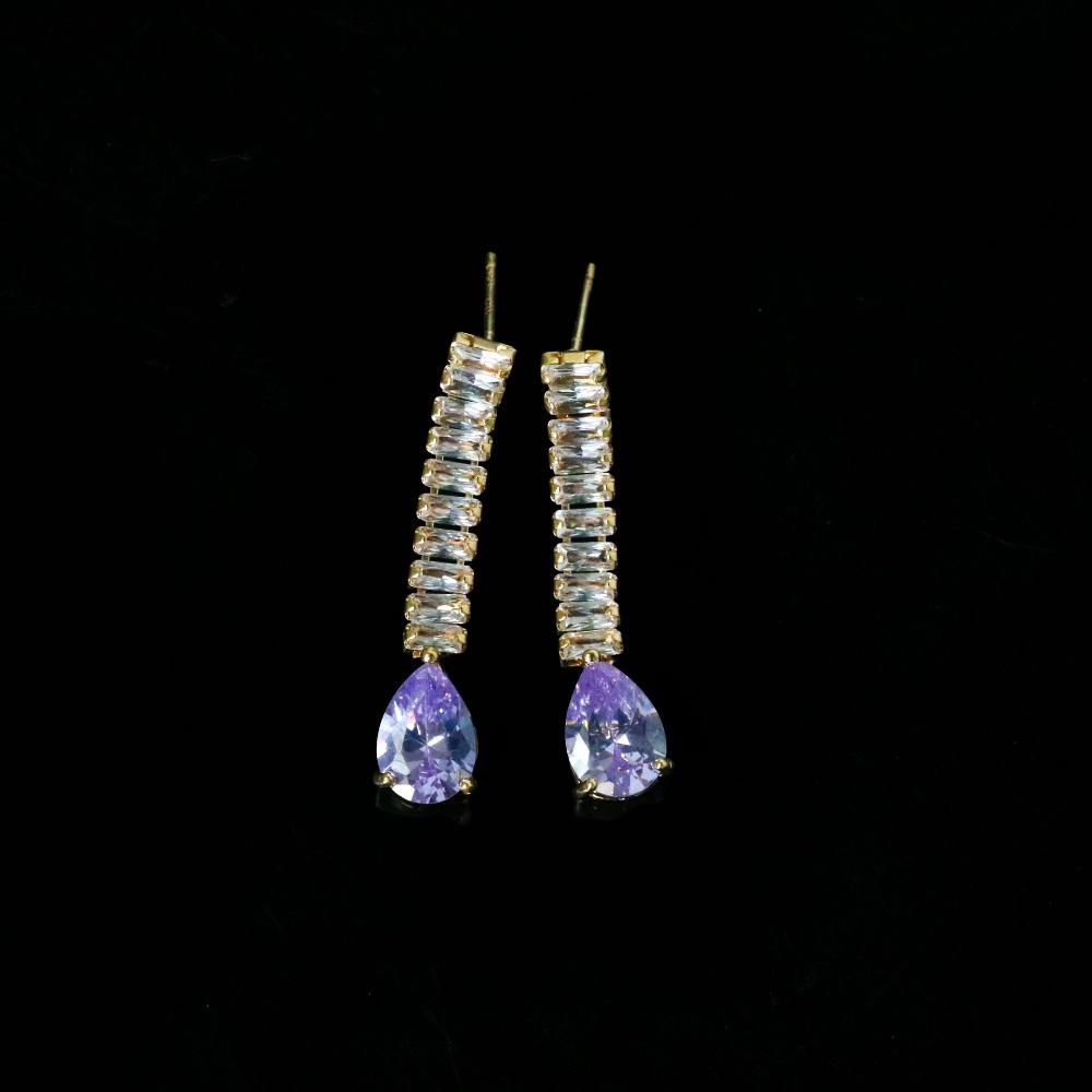 2pc Set Kalung Anting Kristal Dengan Berlian Dan Zirkon Droplet Sense Kerah Tulang Fashion Perhiasan Pernikahan Pengantin