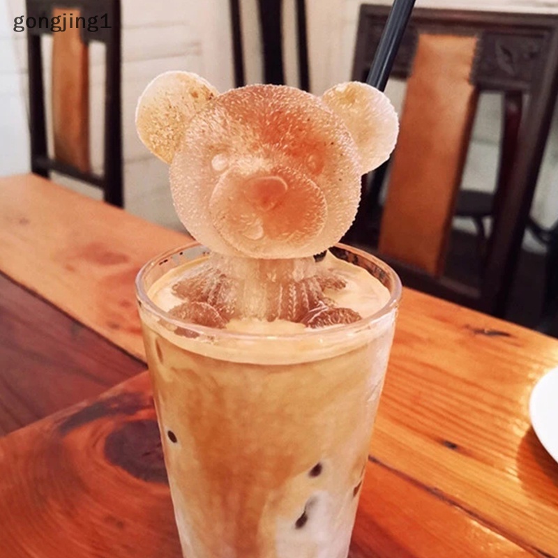 Ggg 3D Pembuat Es Batu Bentuk Teddy Bear Kecil Coklat Cake Tray Ice Cream DIY ID