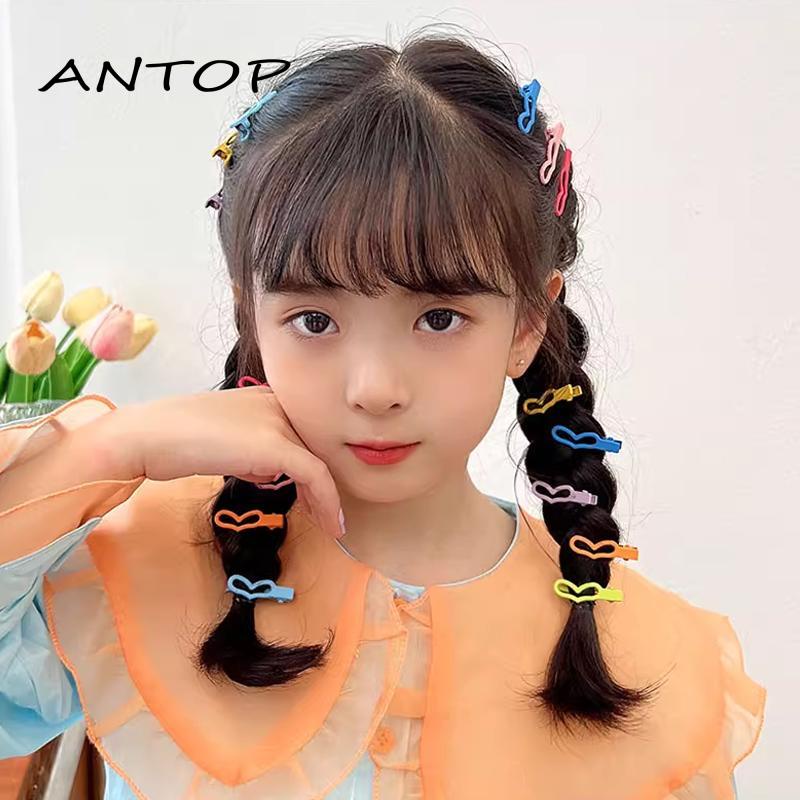 [antop] Jepit Rambut Bentuk Hati Manis Anak Tidak Sakit Rambut Lucu Hair Clip Girl Side Bangs Clip
