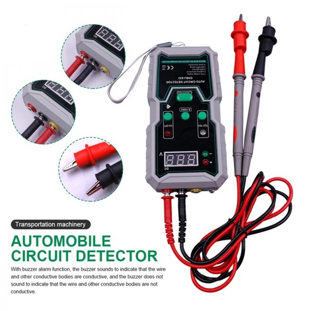 KKMOON Detektor Sirkuit Listrik Kendaraan Mobil Motor Auto Circuit Tester - CNBJ-833