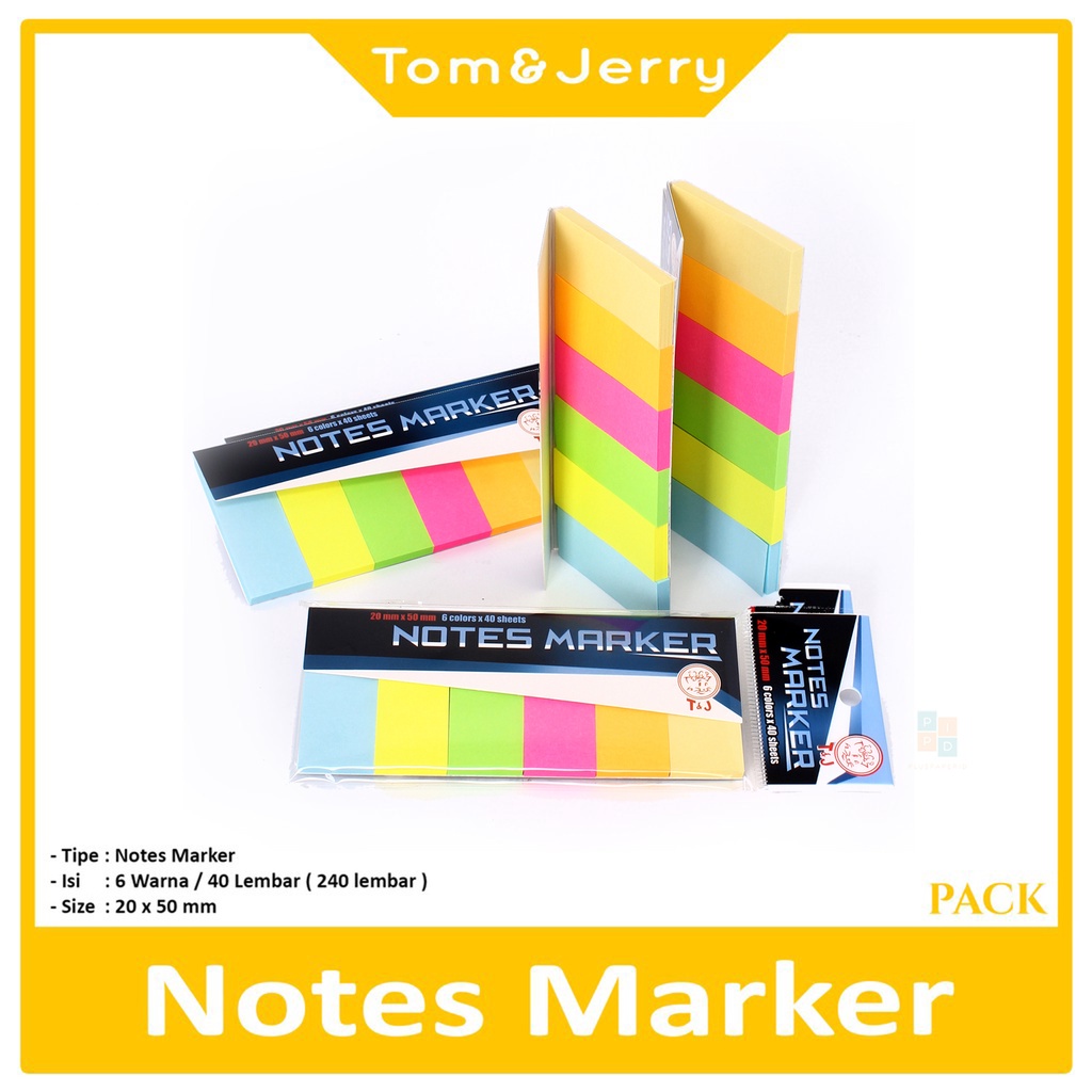 

TOM & JERRY - Notes Marker 20mmx50mm Kertas Catatan - Pad