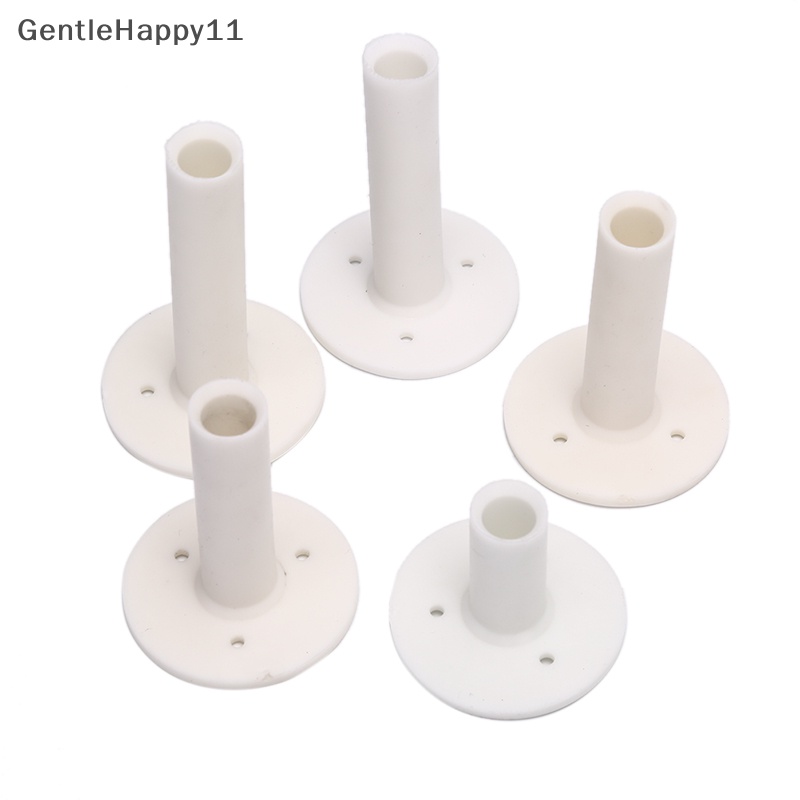 Gentlehappy 5pcs/set Tee Karet Golf Putih 5pcs Beda Ukuran Tee Holders Rubber Tee id