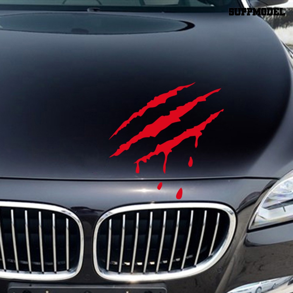 [SM Otomatis] Styling Mobil Reflektif Monster Claw Mark Scratch Bloody Sticker Auto Vinyl Decal