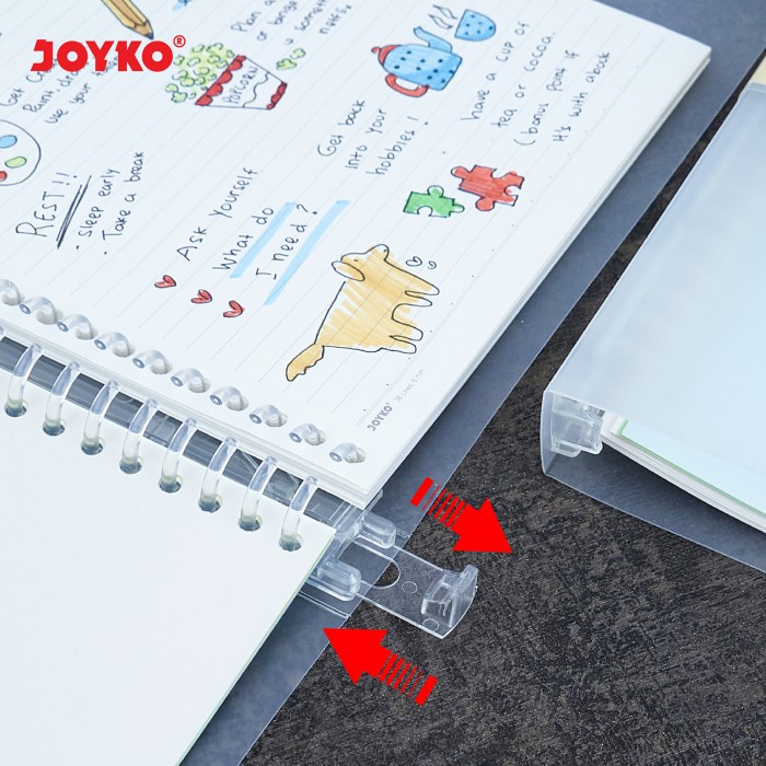 

✨BESTSELLER✨ - Binder Note Cover Transparan Buku Tulis Joyko - B5-TP-P144- 1.2.23