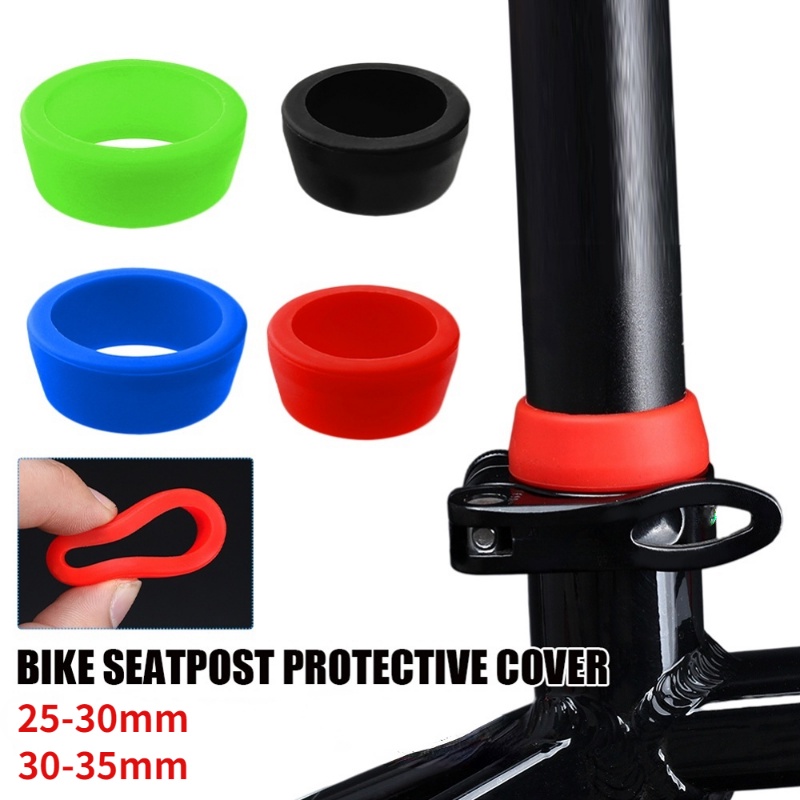 1pc Kursi Sepeda Cincin Silikon Tahan Air Penutup Debu Elastisitas Tahan Lama MTB Sepeda Seatpost Pelindung Case Bersepeda Aksesoris