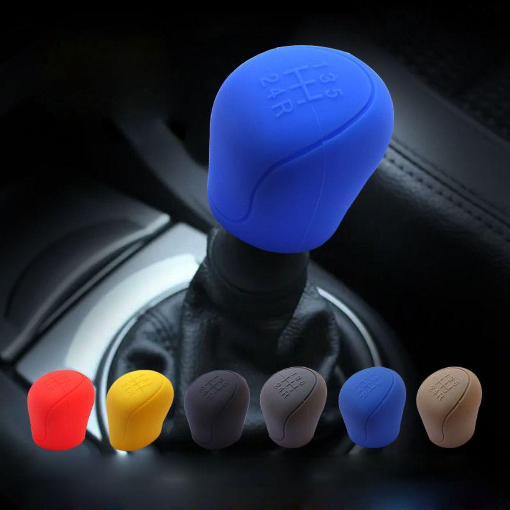 Populer Aksesoris Penutup Knob Pemindah Gigi Mobil Tahan Lama 5-speed Manual Shift Non-Slip Gear Shift Cover