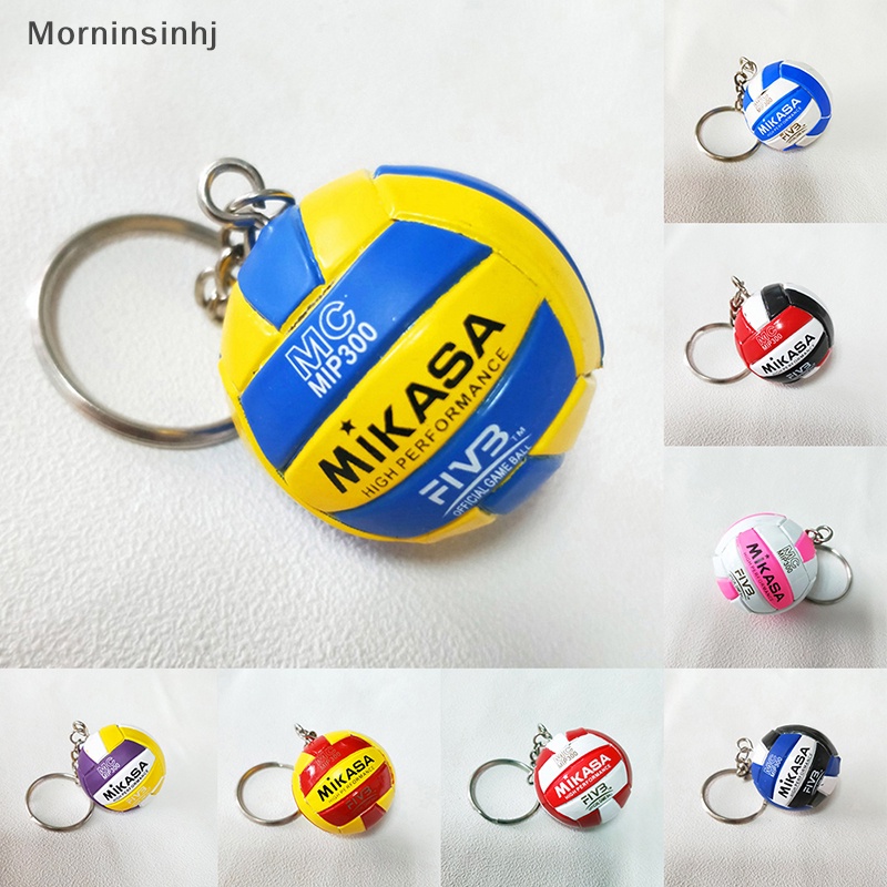 Mornin Mini Simulasi Voli Mainan Sport Gantungan Kunci Untuk Pria Wanita Dompet Mobil Bola Keyring Hadiah id