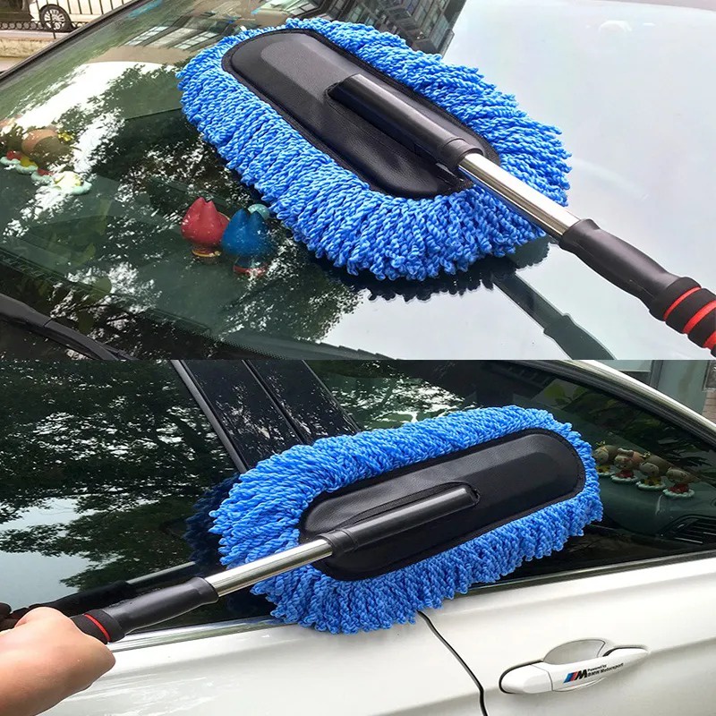 Microfiber Car Brush Kemoceng Pembersih Cuci Mobil Debu Telescopic