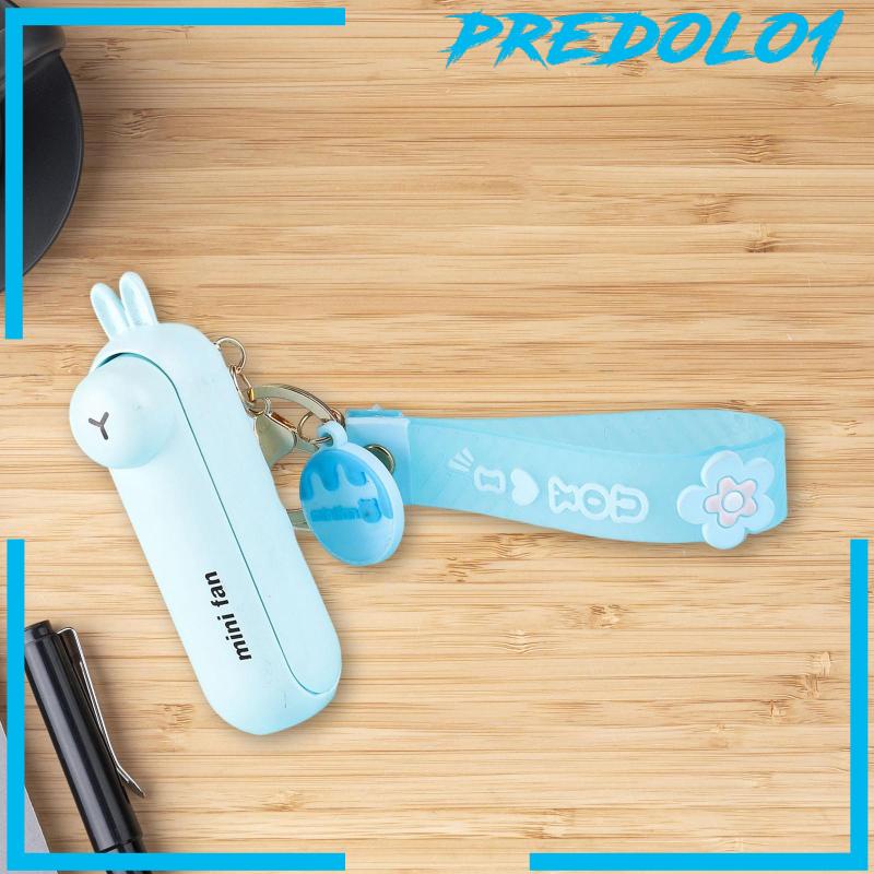 [Predolo1] Gantungan Kunci Kipas Angin Portable Mini Fan USB Pocket Fan Untuk Rumah Outdoor Olahraga Travel