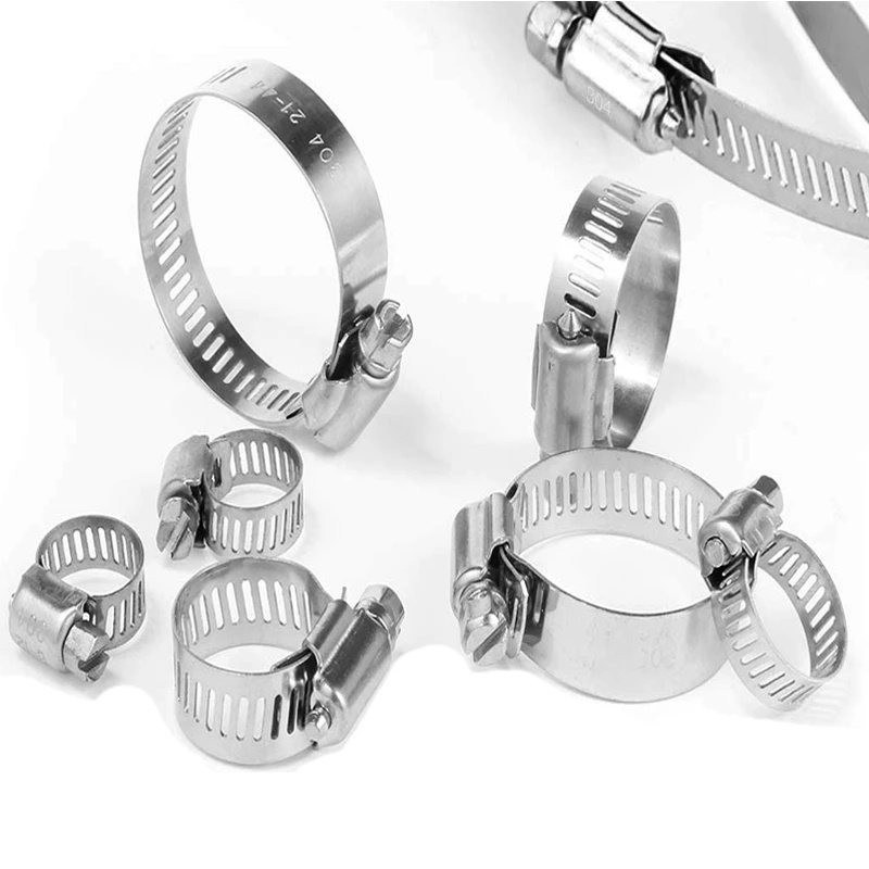 1pc 6mm-29mm Adjustable Stainless Steel Hoop Clamp Kuat Universal Kualitas Tinggi Drive Hose Clamp Untuk Pipa Air Pipa Lembut