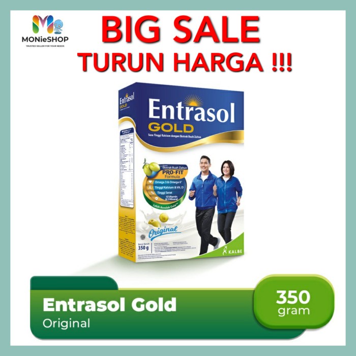 

Promo Terjangkau ~ ENTRASOL GOLD PLAIN 370GR - coklat 350g