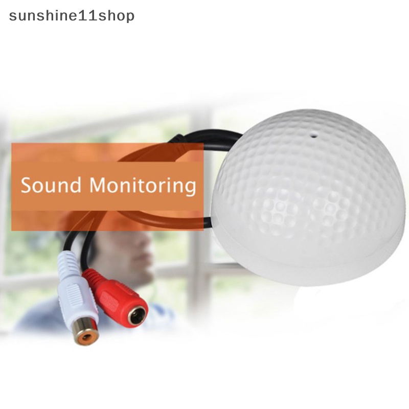 Sho Sound Monitor Audio Pickup Microphone Untuk Kamera Keamanan Pengintai Video CCTV IP Camera N