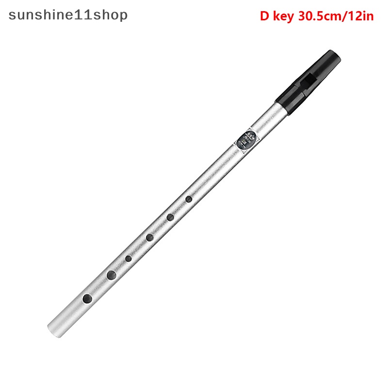 Sho 1Pc 6lubang Suling C/D Kunci Irish Whistle Ireland Tin Penny Whistle Metal Flute N