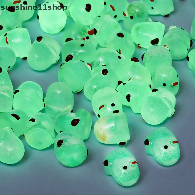 Sho 10 Pcs Mini Neon Chick Ornamen Miniatur Angka Cewek Kecil Resin Kerajinan Tangan Lanskap Mikro Dekorasi Rumah Boneka N